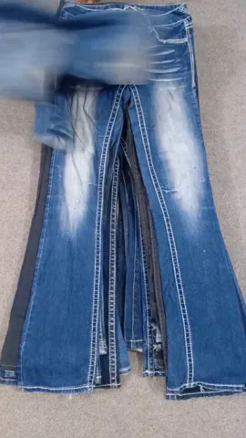 #321 Ladies Y2K Embroided Flared Jeans -21