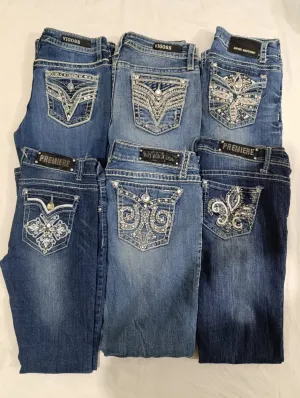 #52 Ladies Premium Y2K Flared Jeans -15