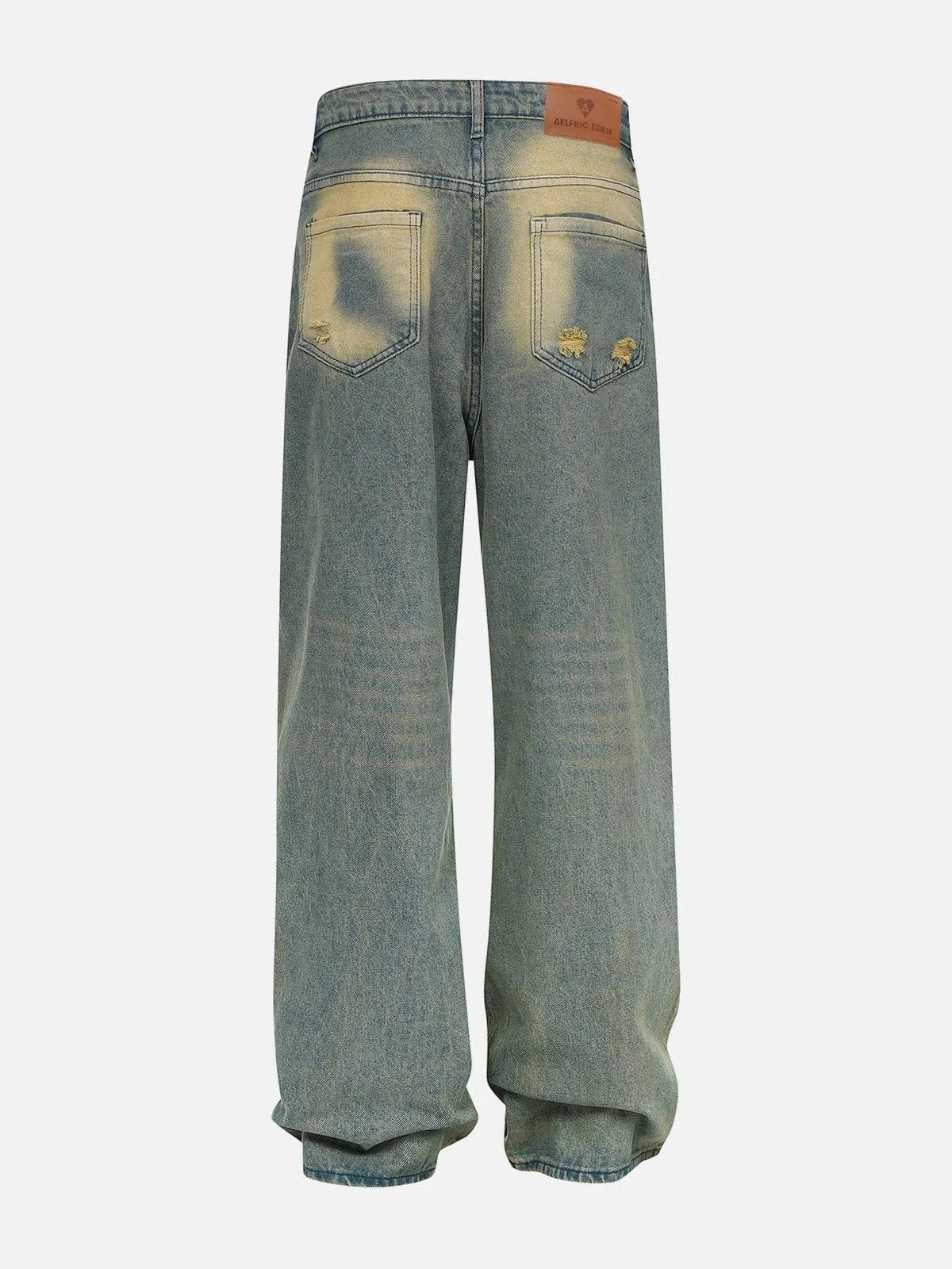 Aelfric Eden Mud Dyeing Loose Jeans