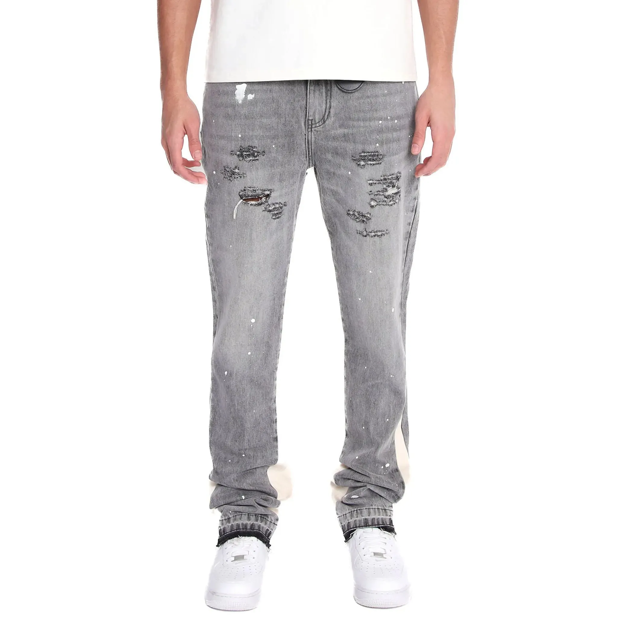 Amicci Maranello Flare Jeans Grey