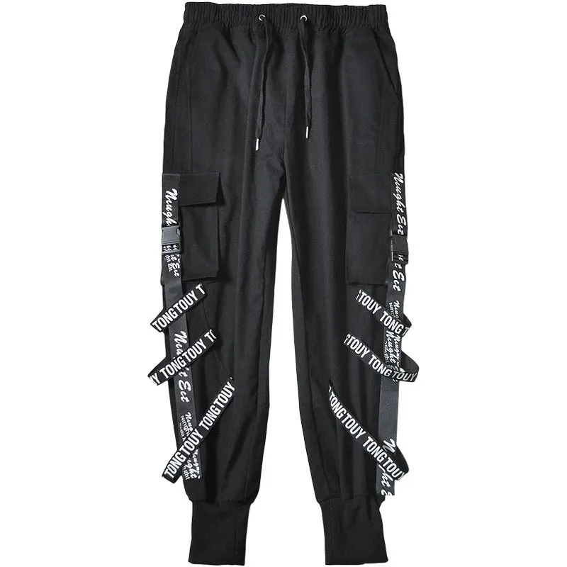 Black Techwear Cargo Pants