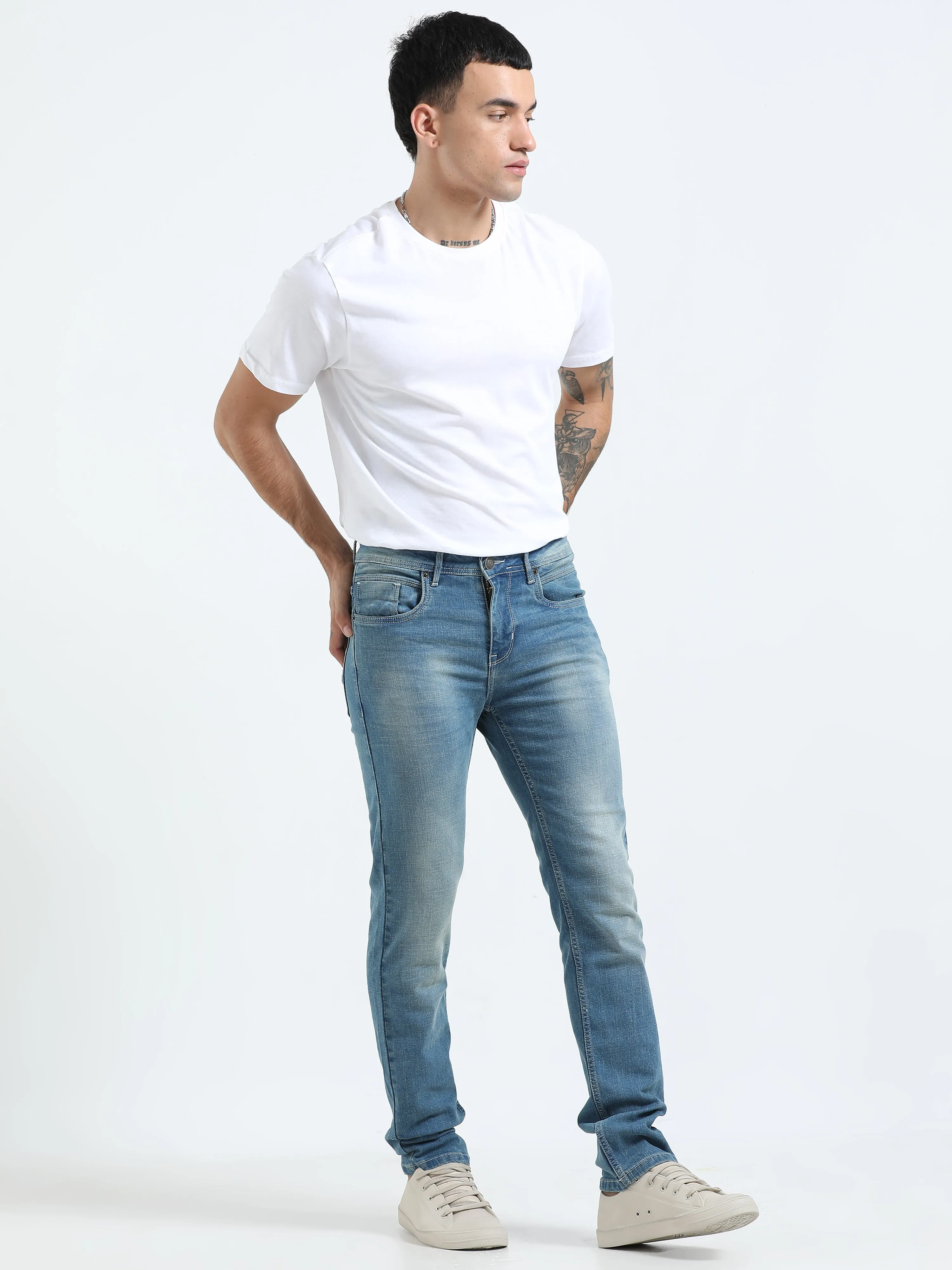 Cascade - Slim Fit Slim Jeans - Blue