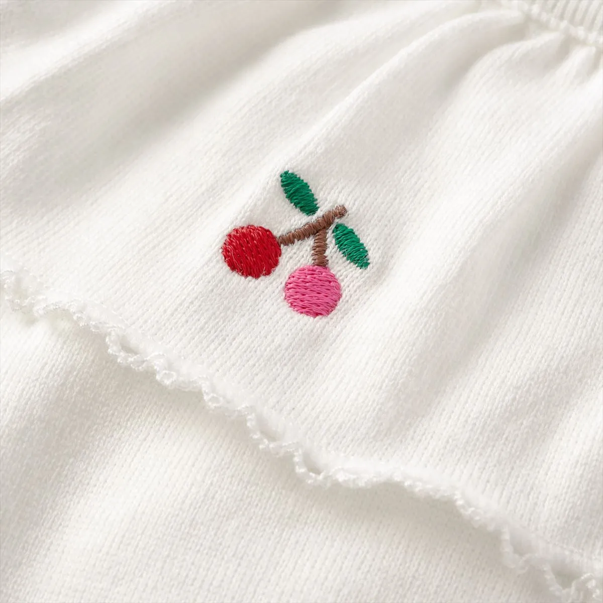 Cherry Collar Long-Sleeve Tee