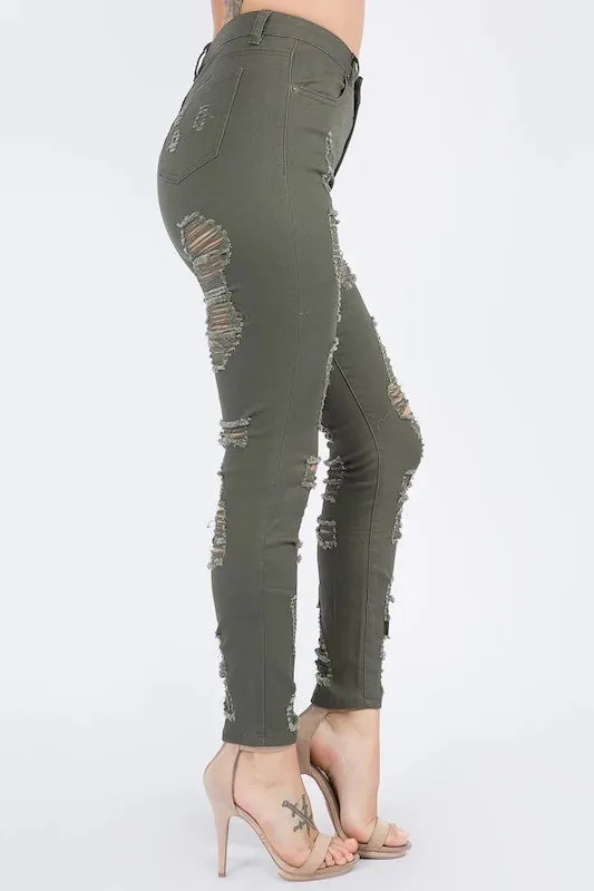 Destroyed All Over Jeans