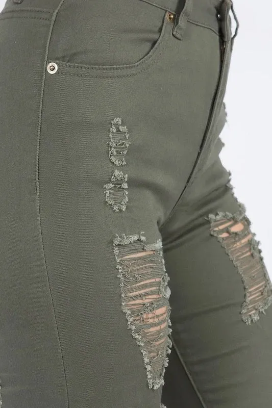 Destroyed All Over Jeans