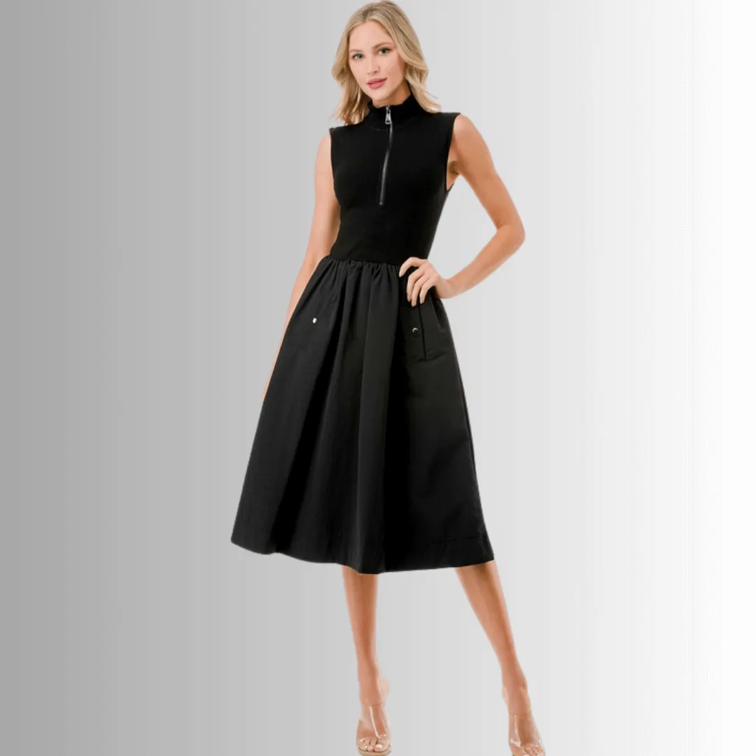 Fashion & Sophistication Midi Dress Made in USA