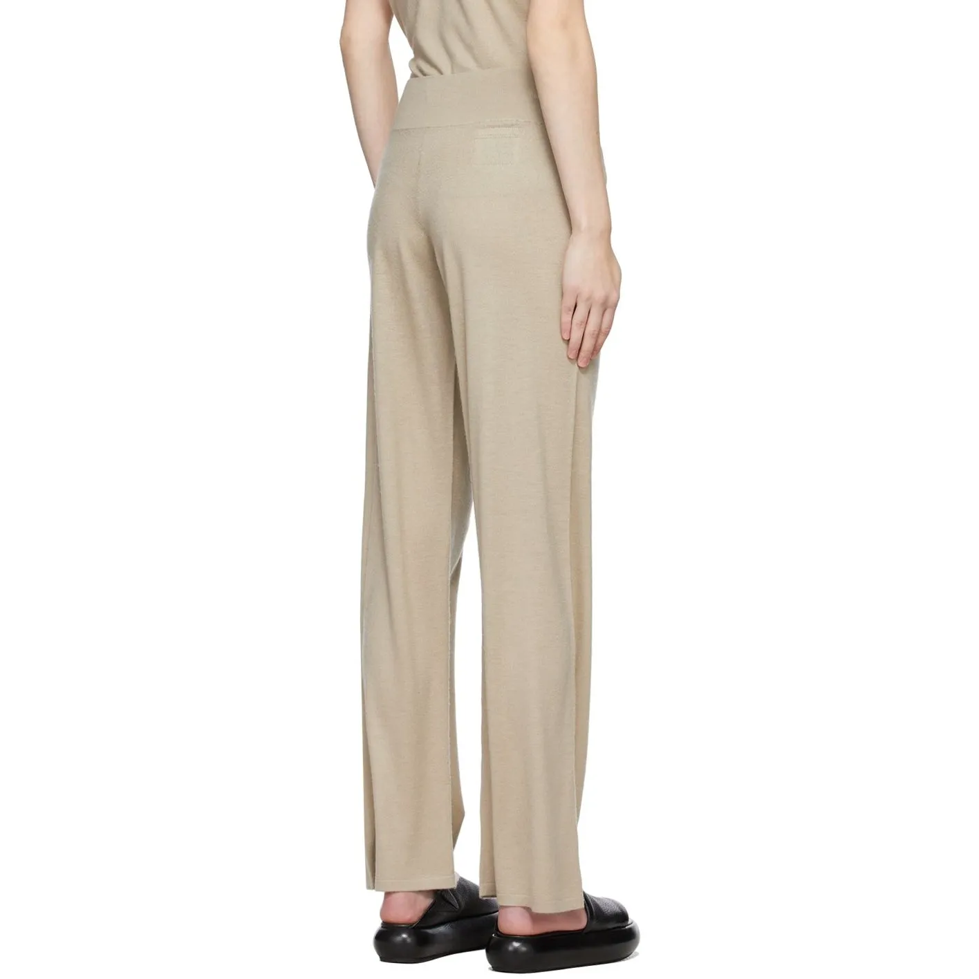 Frenckenberger Beige Cashmere Wide Lounge Pants