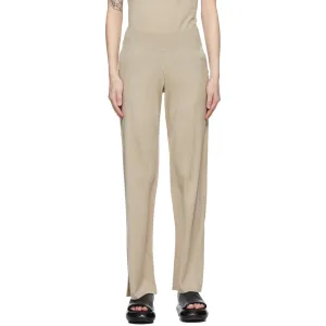 Frenckenberger Beige Cashmere Wide Lounge Pants