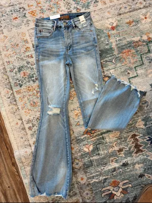 Judy Blue Distressed Flare Jeans