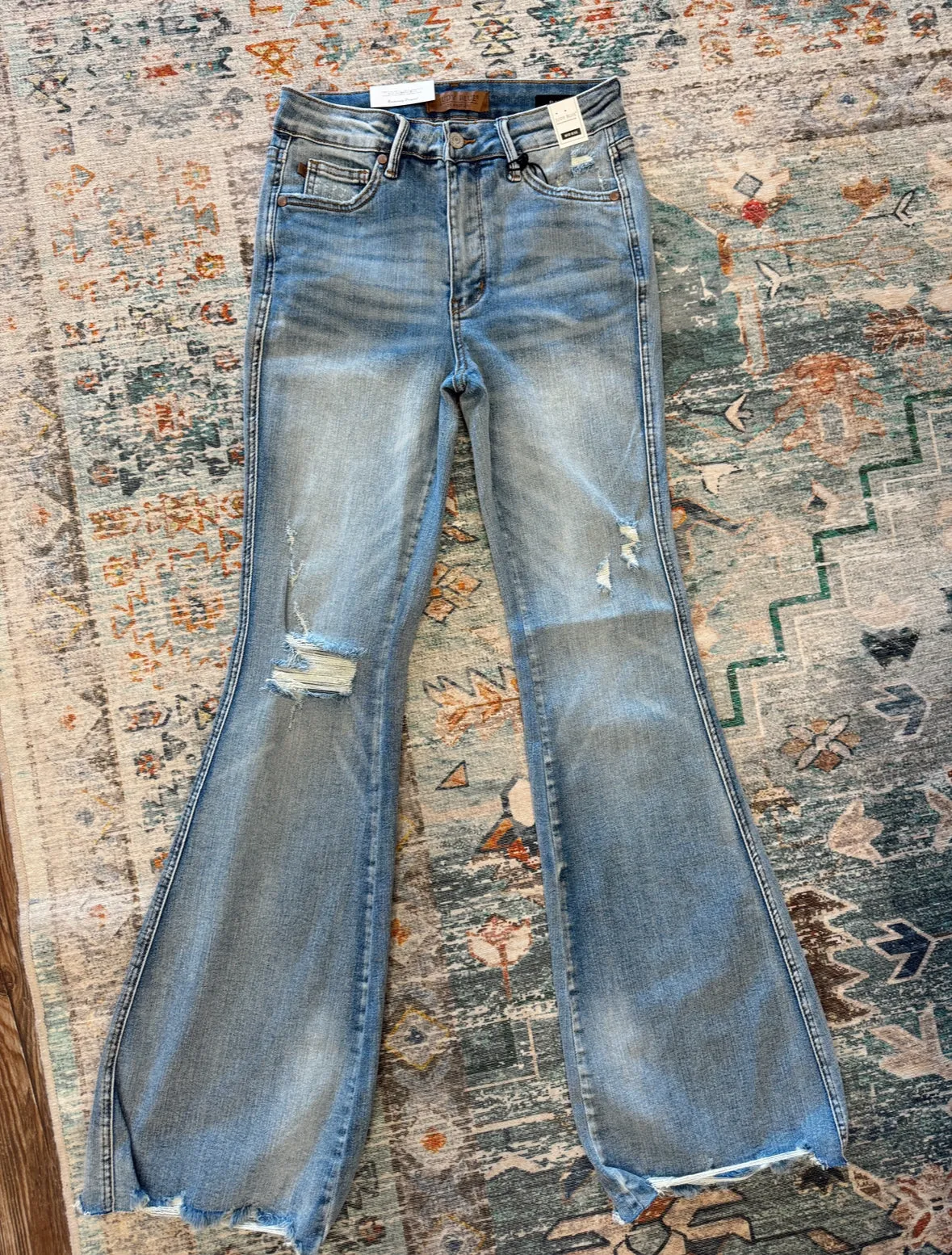 Judy Blue Distressed Flare Jeans