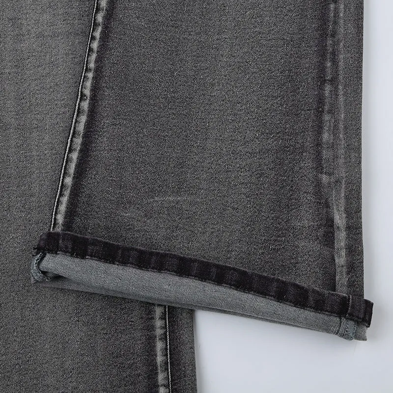 Low-Rise Flared Pocket Jeans