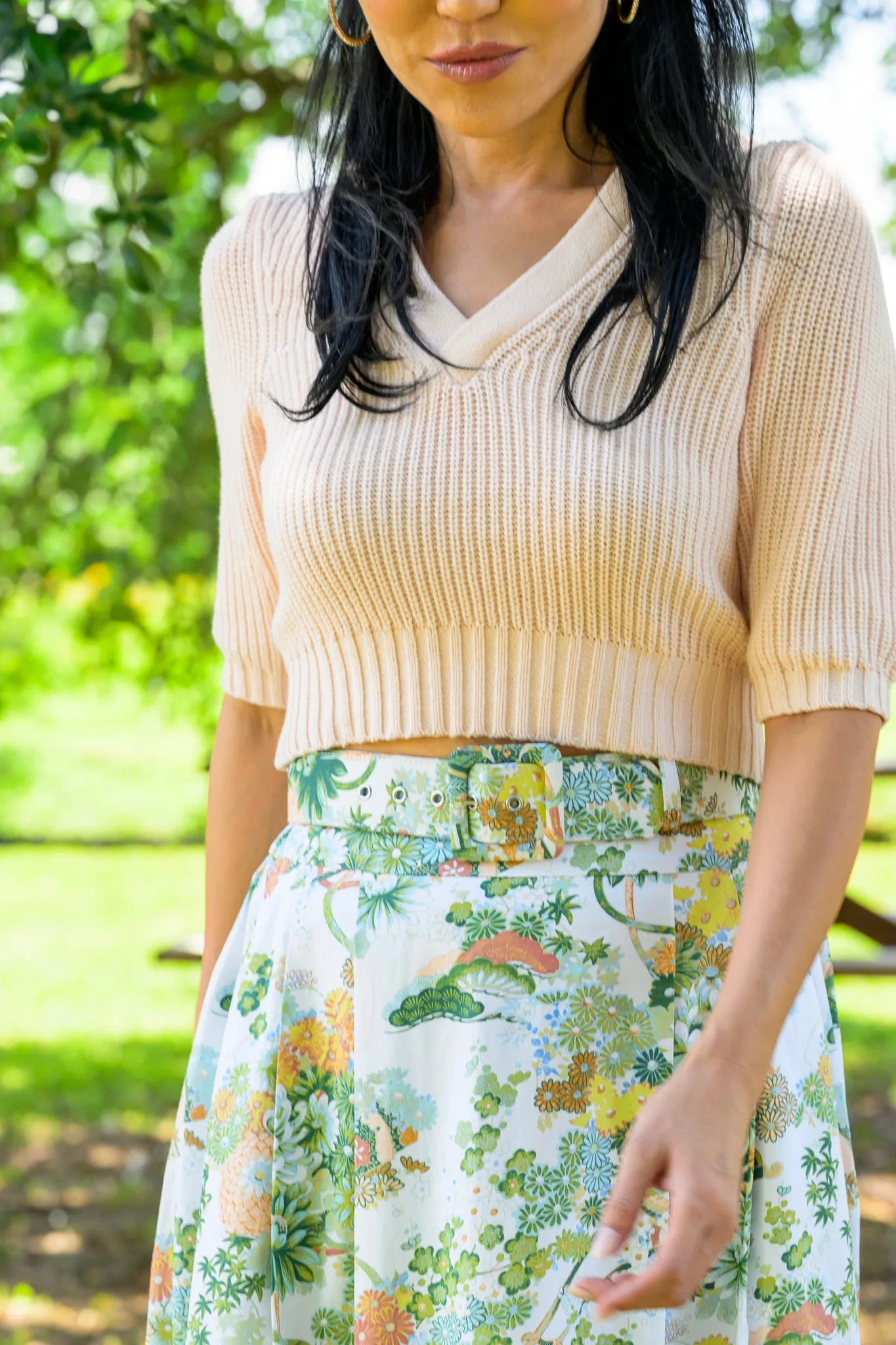 MASON'S DAUGHTER Maxi Skirt, Spring Chinoiserie