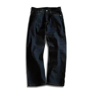 Men's Selvedge Denim Bootcut Jeans Indigo Dyed