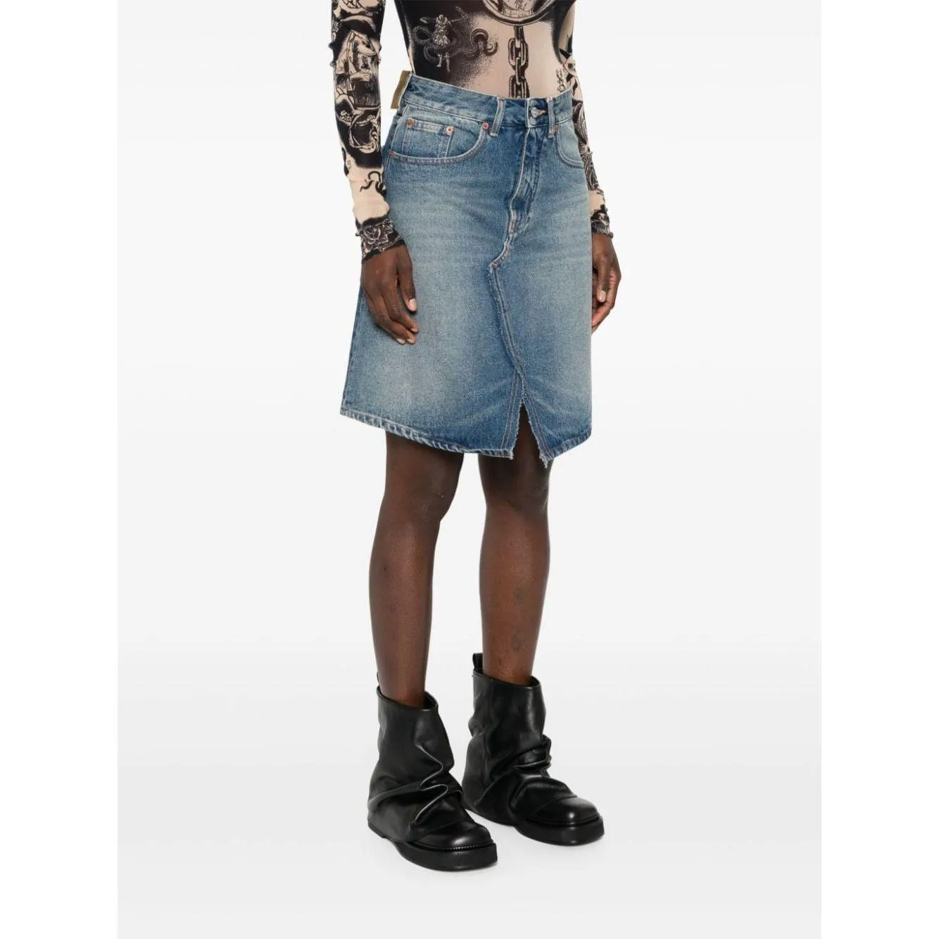 MM6 Maison Margiela Skirts Clear Blue