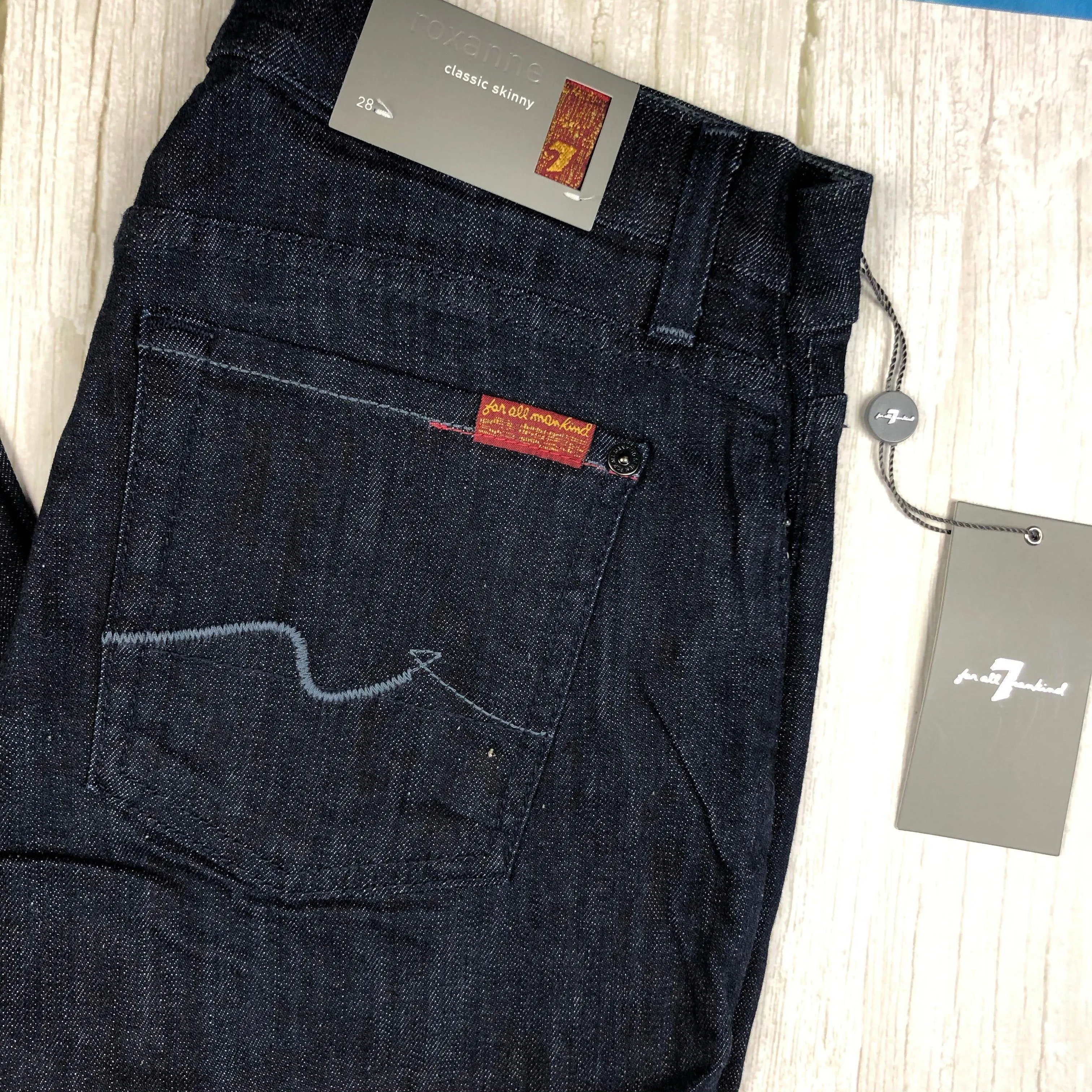 NWT- 7 for all Mankind 'Roxanne' Skinny Jeans Size- 28