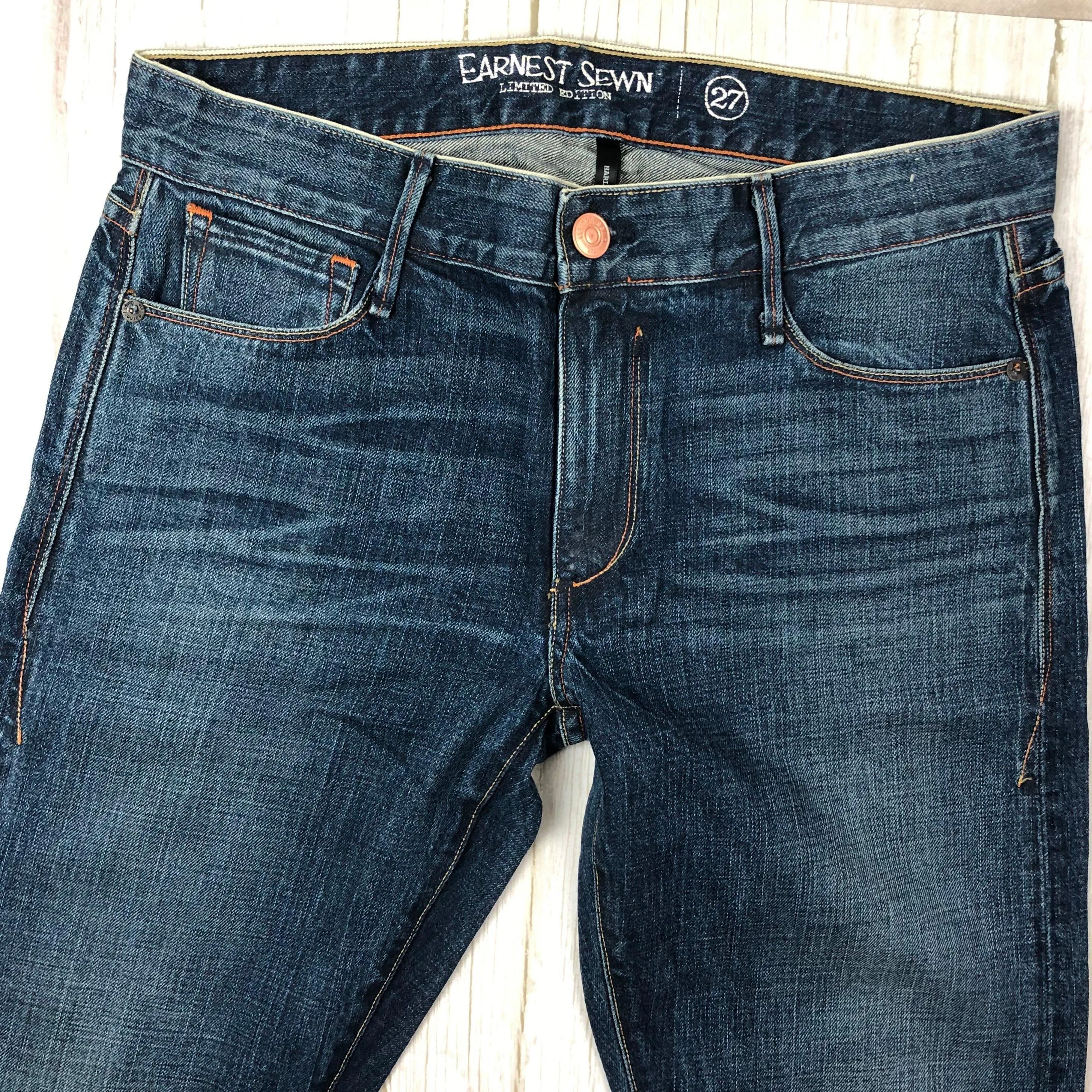 NWT- Earnest Sewn  "Harlan" Rickie Limited Edition  Selvedge Skinny Jeans - Size 27