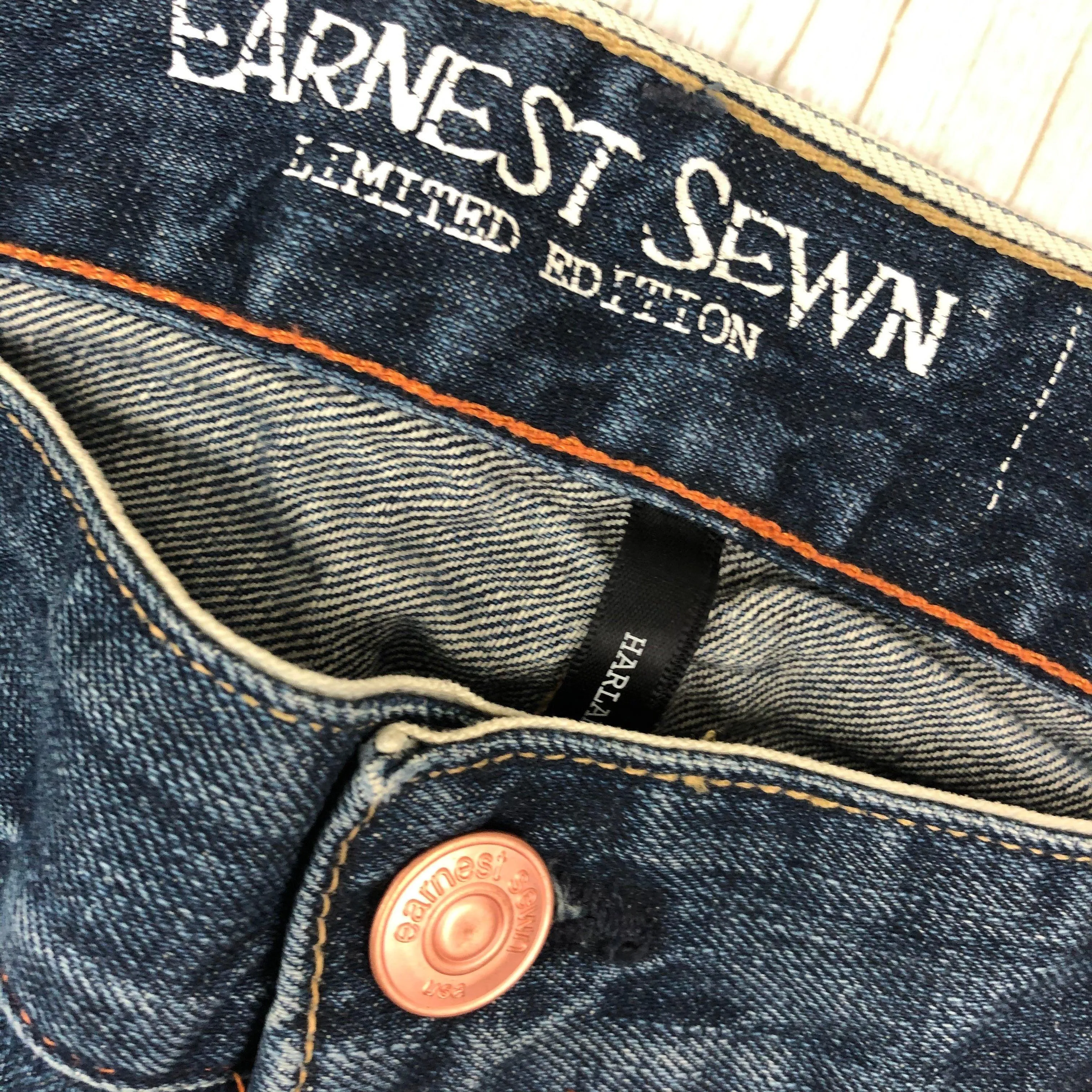 NWT- Earnest Sewn  "Harlan" Rickie Limited Edition  Selvedge Skinny Jeans - Size 27