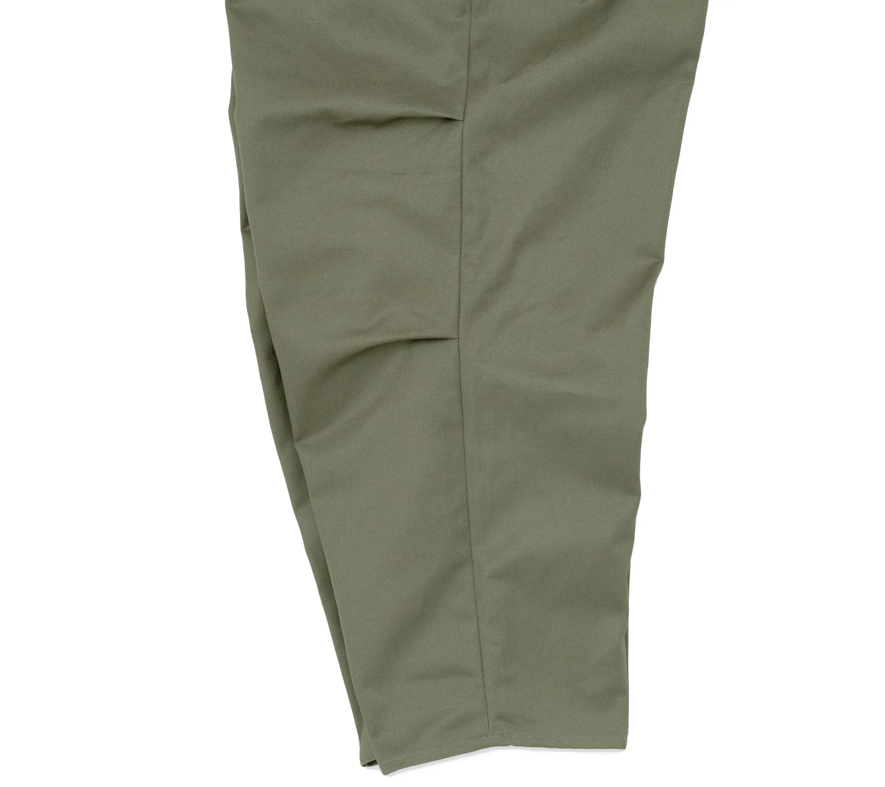 Selvedge Knee Tuck Pants | Olive