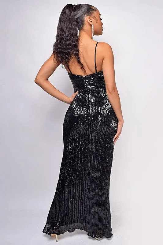 SEQUIN MAXI DRESS