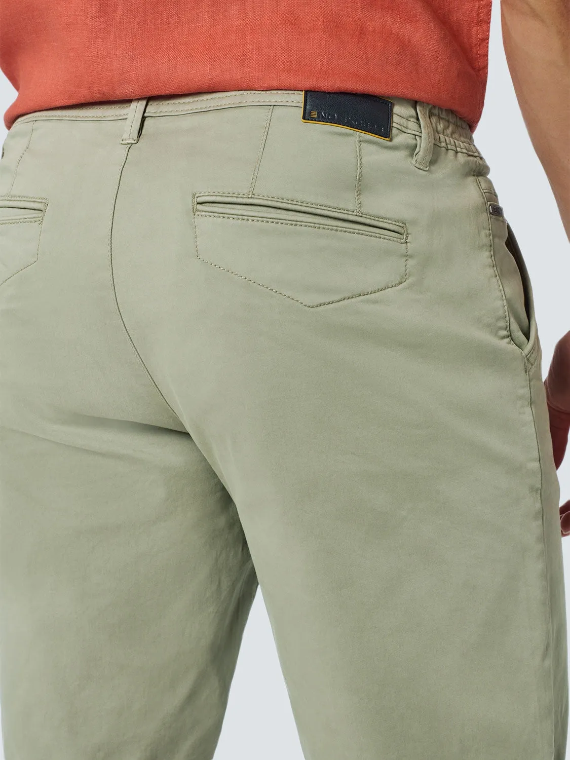 Short Chino Garment Dyed Twill Stretch | Smoke
