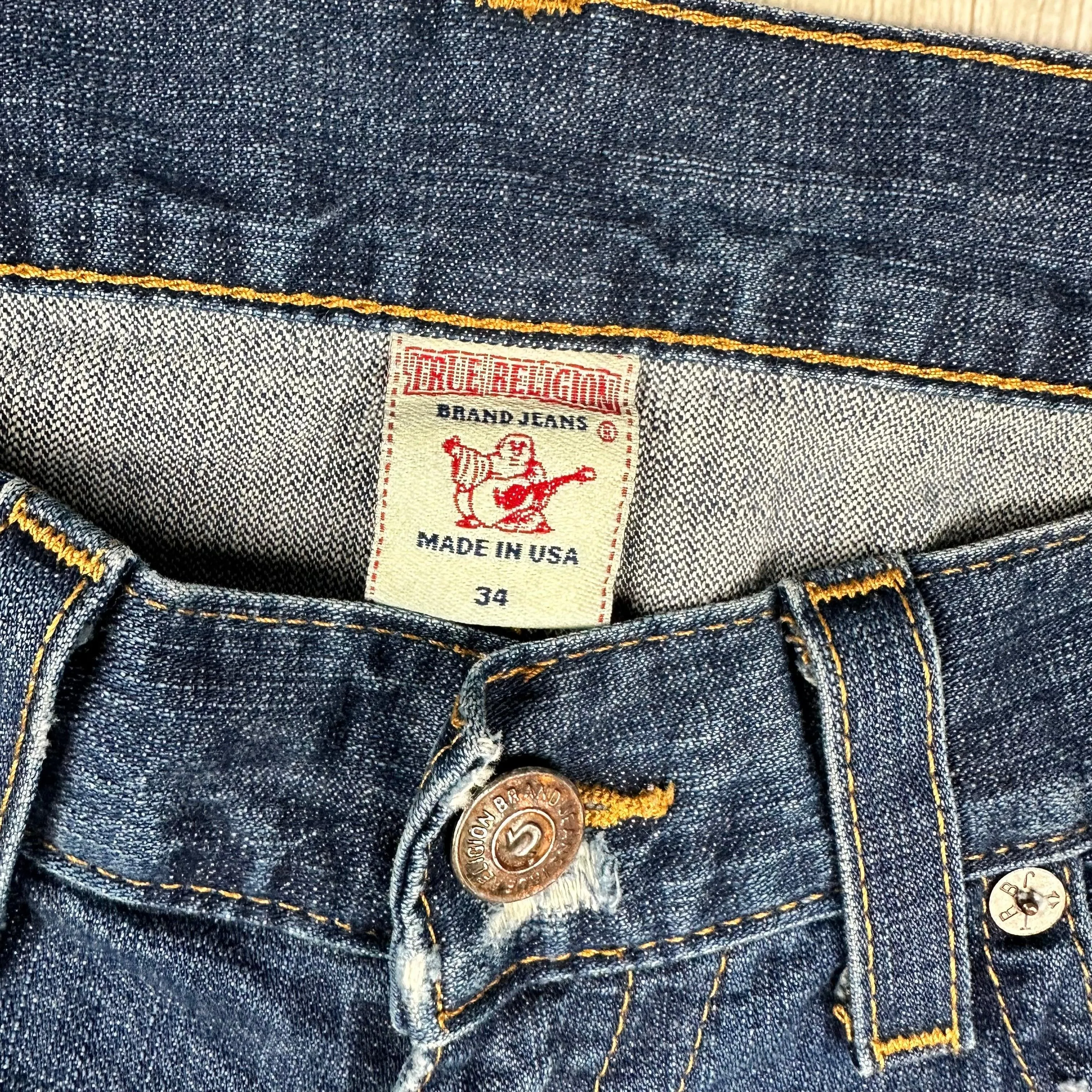True Religion Mens 'Bobby' Bootcut Jeans - Size 34S