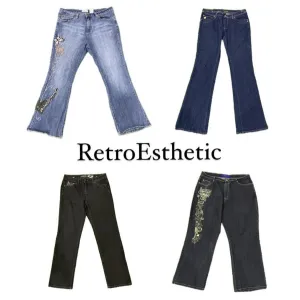 Unique Flared Jeans (DR-078)