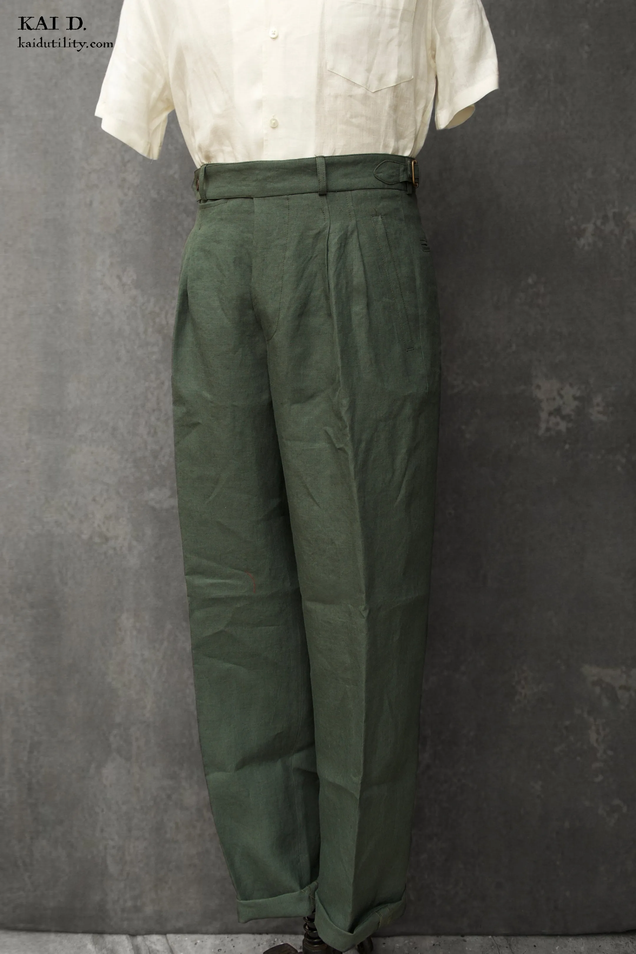 Wide Leg Matisse Pants - Belgian Jade - 32