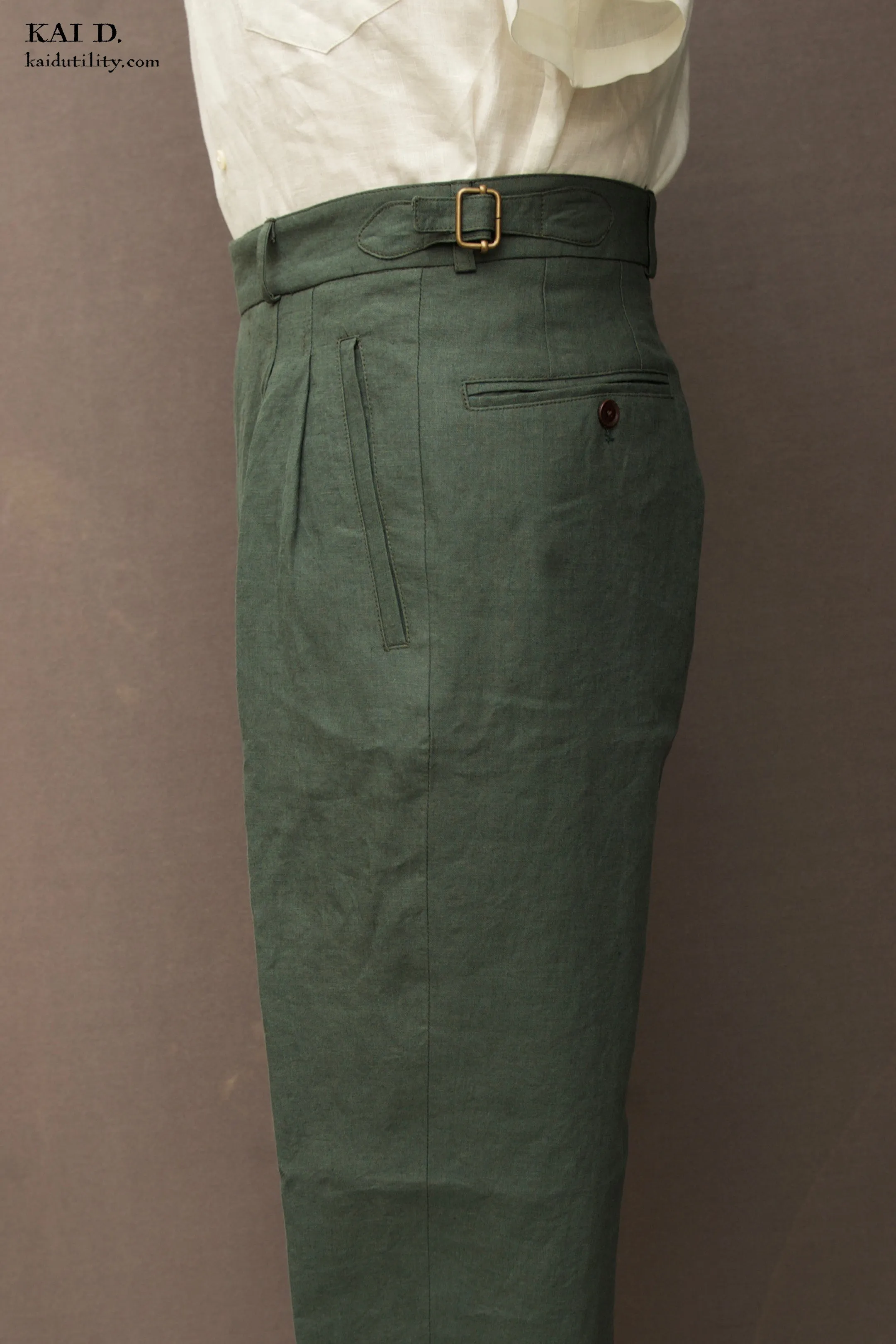 Wide Leg Matisse Pants - Belgian Jade - 32