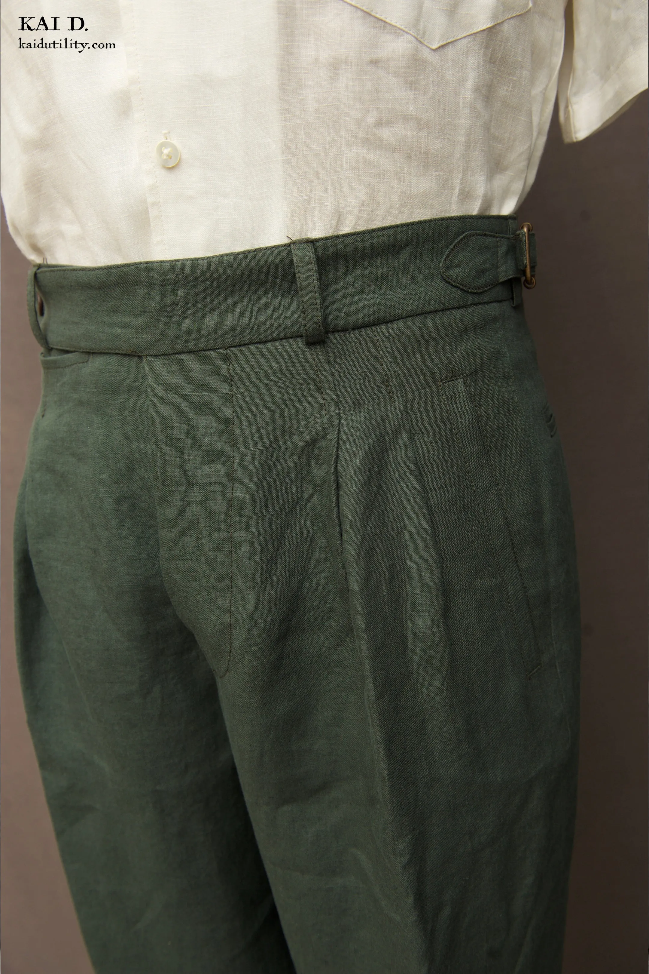 Wide Leg Matisse Pants - Belgian Jade - 32